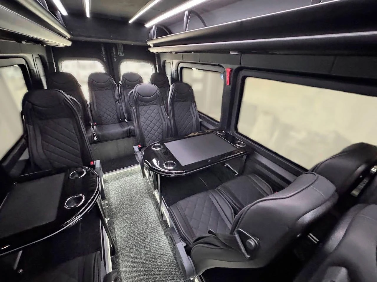 eSprinter passenger seating with table